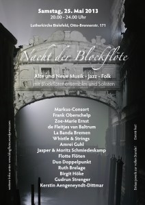 Plakat Nacht der Blockflöte2013pfade.indd